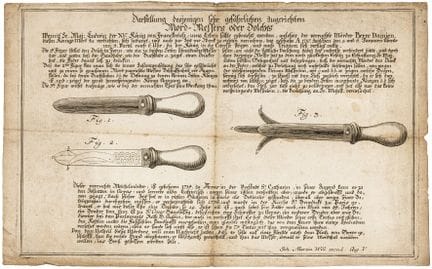 Francia - Raffigurazione di quel coltello da omici