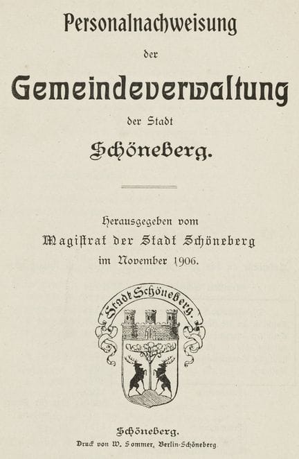 Germany - Berlin - Staff Directory of the Municipa