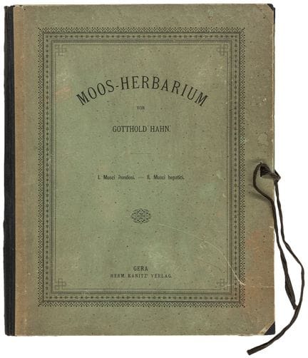 Biology - Botany - Hahn, Gotthold. Moss Herbarium.