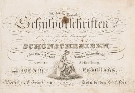 Heinrigs, Johann. Règles scolaires allemandes géné