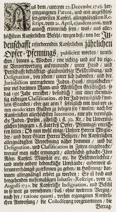 Judaica - Goldener Opferpfennig -  Aus dem / unter