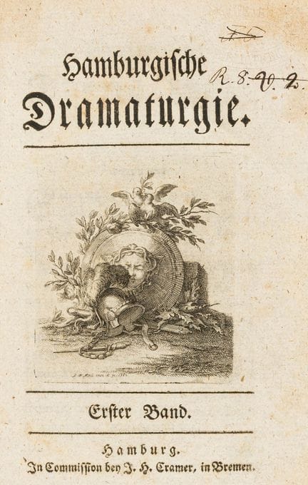 Lessing, Gotthold Ephraim. *Hamburgische Dramaturg