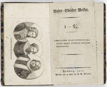 Runge, Johann Daniel (éd.). Nieder-Elbischer Merku