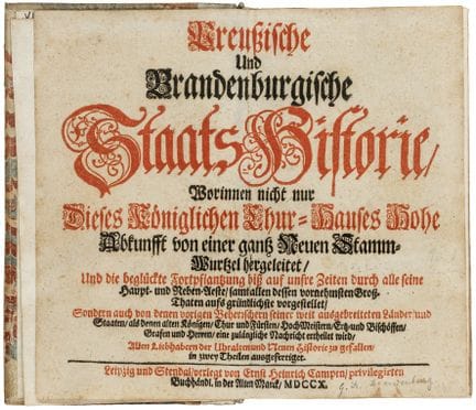 Germany - Brandenburg - Abel, Caspar. History of t