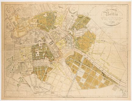 Germany - Berlin - Selter, Johann Christian. Plan 