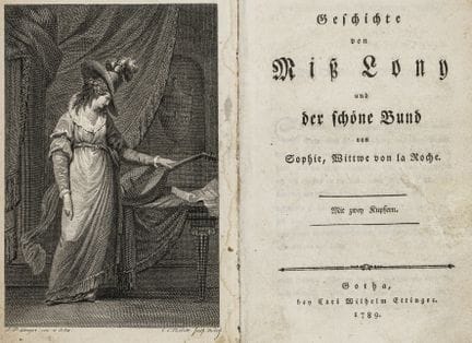 La Roche, Sophie von. The Story of Miss Lony and T