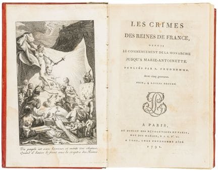 France - Prudhomme, Louis Marie. Les crimes des re