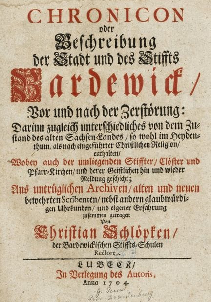 Allemagne - Basse-Saxe - Schlöpken, Christian. *Ch