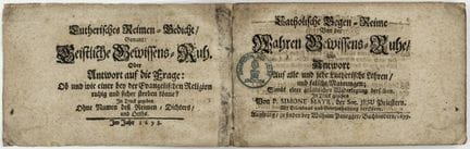 Theology - Mayr, Simon. Catholic Counter-Rhymes on