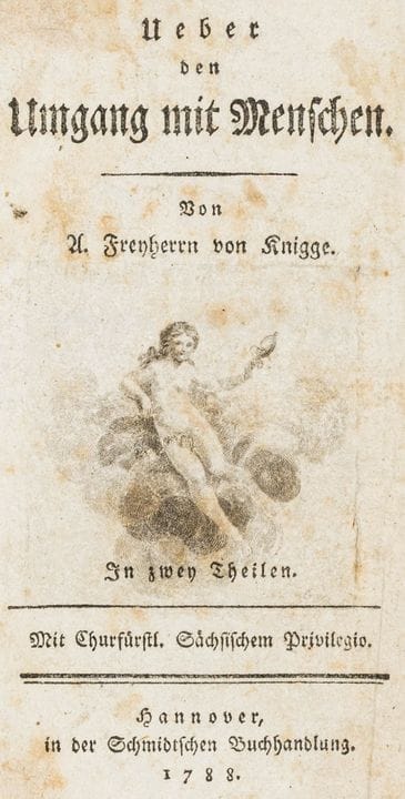 Knigge, Adolph von. On the Art of Social Interacti