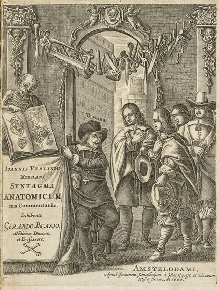 Medicine - Anatomy - Vesling, Johannes. *Syntagma 