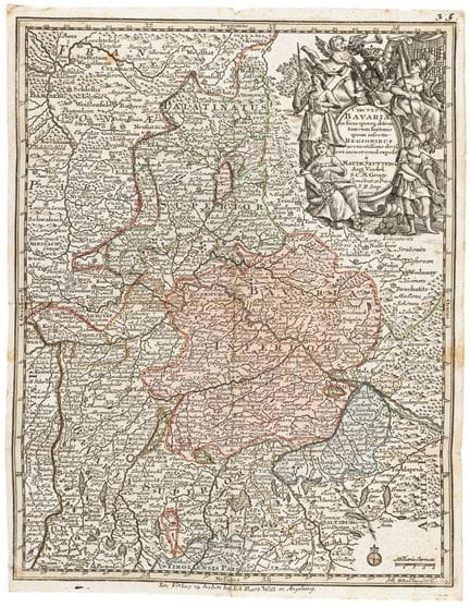 Mapa de bolsillo - Seutter, Matthäus. Circulus Bav