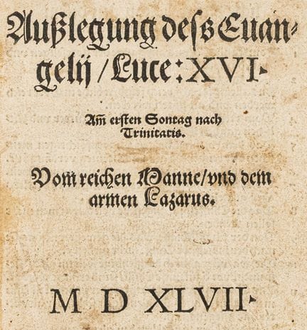 Schwenckfeld, Caspar. Exposition of the Gospel, Lu
