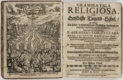 Abraham a Sancta Clara (i.e., Johann Ulrich Megerl