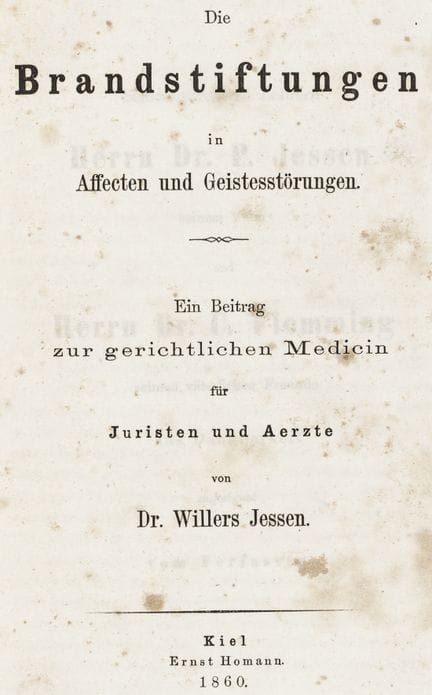Medicina - Psiquiatría - Jessen, Peter Willers. Lo