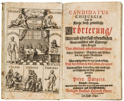 Medicine - Bürger, Peter. *Candidatus chirurgiae*,
