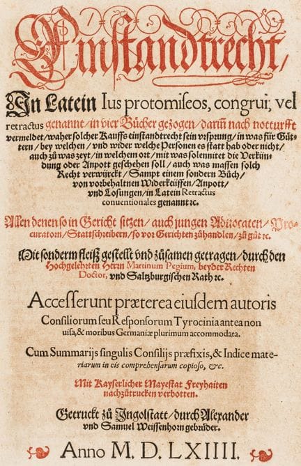 Pegius, Martin. Derecho de rescisión, denominado e