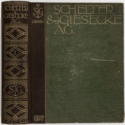 Typographie - Schelter &amp; Giesecke. Échantillon