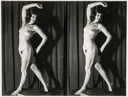Collezione di 67 fotografie erotiche stereoscopich