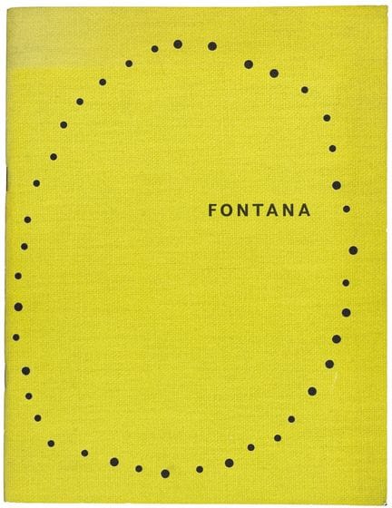 Fontana, Lucio. Lucio Fontana. Catalogue de l'expo