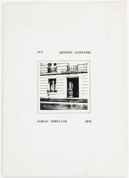 Avant-garde - Europe de l'Est - Trbuljak, Goran. 1
