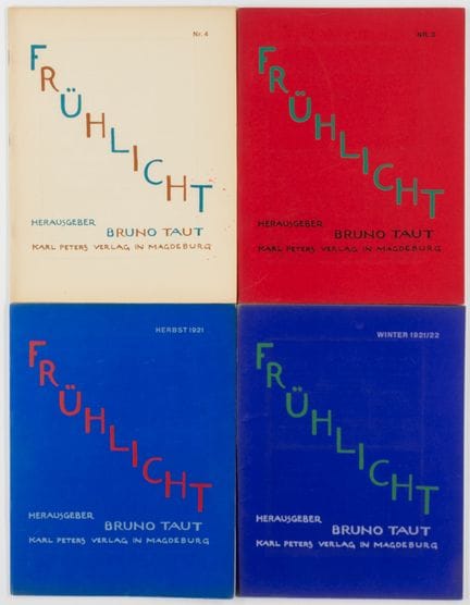 Taut, Bruno. Frühlicht. Une série consacrée à la m