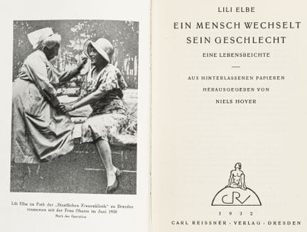 Homosexualité - LGBTQ - Elbe, Lili. Un être humain