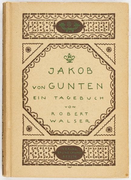 Walser, Robert. Jakob von Gunten. Un journal intim