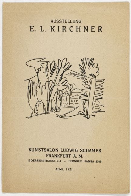 Kirchner, Ernst Ludwig - Schames, Ludwig. Ausstell