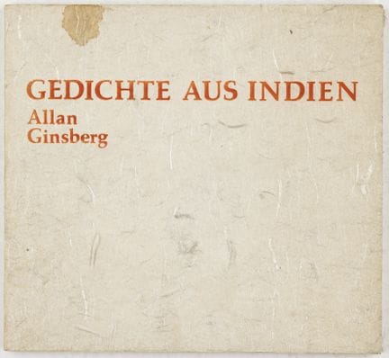 Ginsberg, Allen. Poèmes d'Inde. Carnet de voyage. 