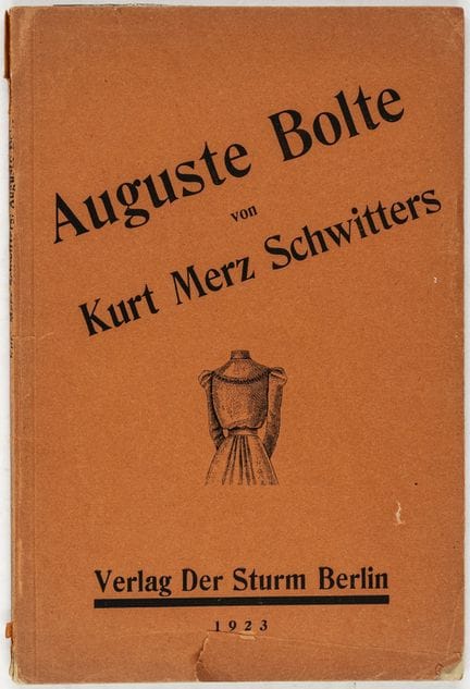 DADA - Schwitters, Kurt. Auguste Bolte. Tran n° 30