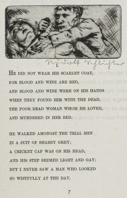 Schlichter, Rudolf - Wilde, Oscar. The Ballad of R