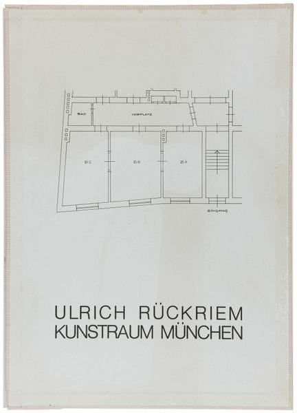 Rückriem, Ulrich. Kunstraum München. Avec 27 tirag