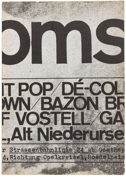 Fluxus – Brock, Bazon, Franz Mon, Wolf Vostell, en