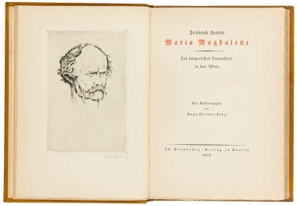 Hebbel, Friedrich. Marie-Madeleine. Une tragédie b