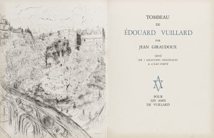 Vuillard, Édouard - Giraudoux, Jean. Tombeau d'Édo