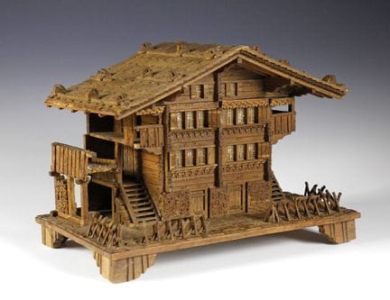 Pubblicità - Humidor a forma di rifugio di montagn