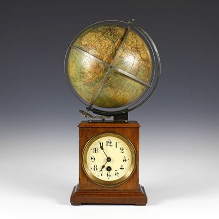 Globes &amp; Astronomy - Raro orologio-globo di L.