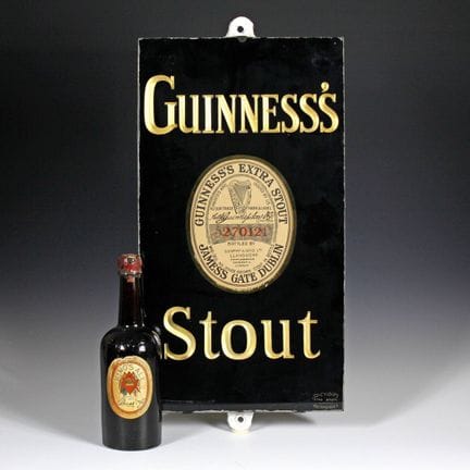 Advertising - Ladenwerbeschild Guinness's Stout. E