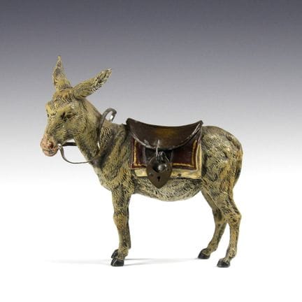 Curiosities - Spardose Esel. Wien, um 1900, Zinksp