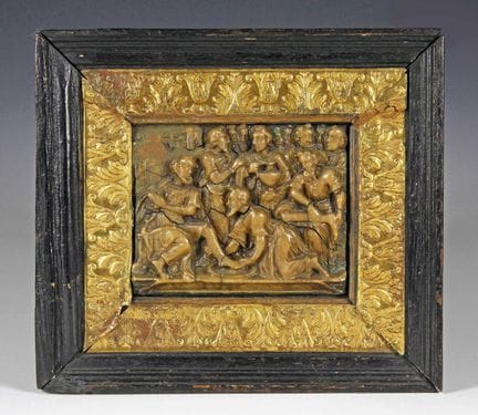 Curiosità - Immagine in cera raffigurante la lavan