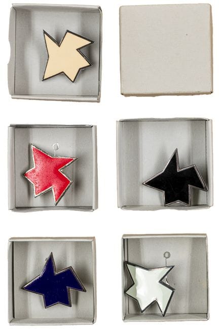 Knoebel, Imi. Set of 5 children's stars. Black, be