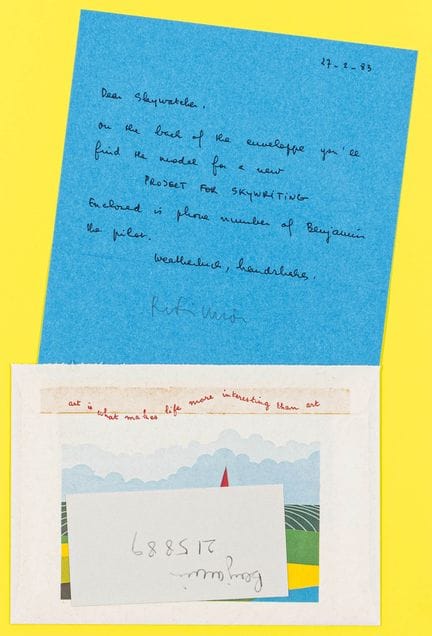 Fluxus - Filliou, Robert. Dear Skywalker. Farboffs