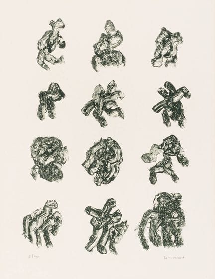 Michaux, Henri. Sin título. Litografía sobre papel