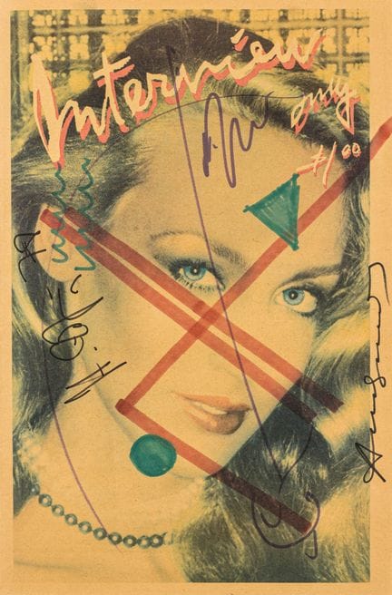 Warhol, Andy y Hans Zolper. Dibujo conjunto con fi