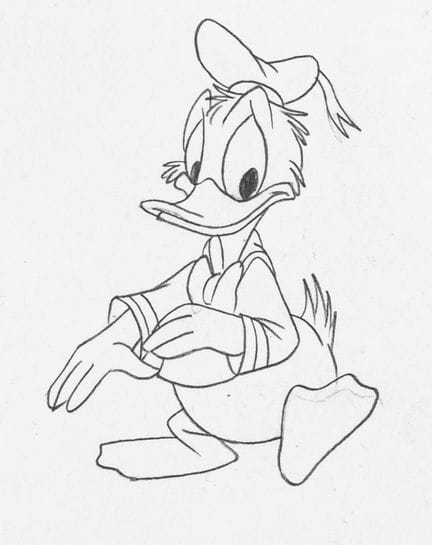 Animation Art - Walt Disney Studios. 2 dibujos de 