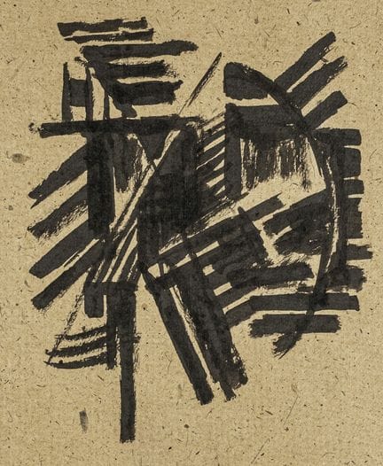 Buchholz, Erich. Dessin au pinceau n° 10. encre de