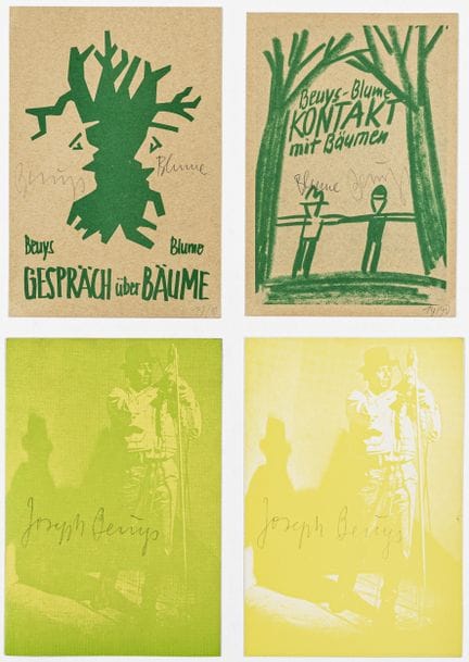 Fluxus - Beuys, Joseph. Sammlung von 7 signierten 