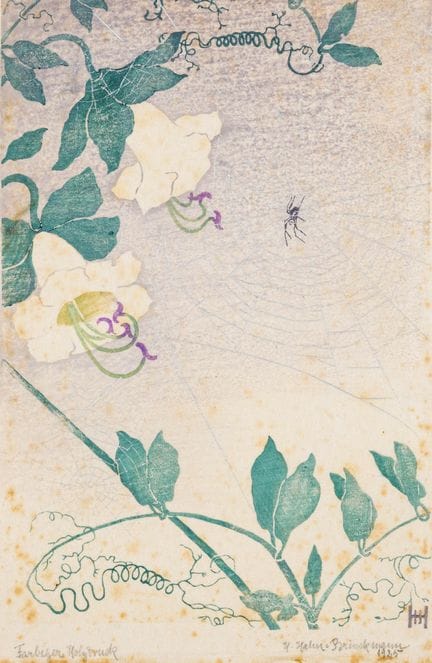 Hahn-Brinckmann, Henriette. Campanillas con araña 