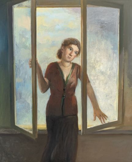 Metzkes, Harald. Reflection in the Window. Oil on 